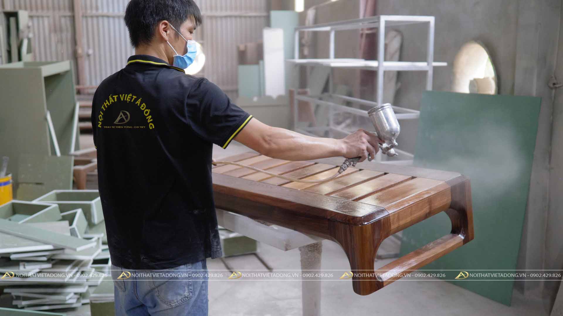 Nhà máy sản xuất nội thất gỗ óc chó Việt Á Đông – Uy tín – Chuyên nghiệp
